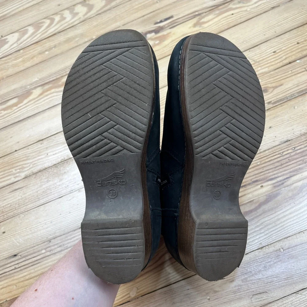 Dansko black suede